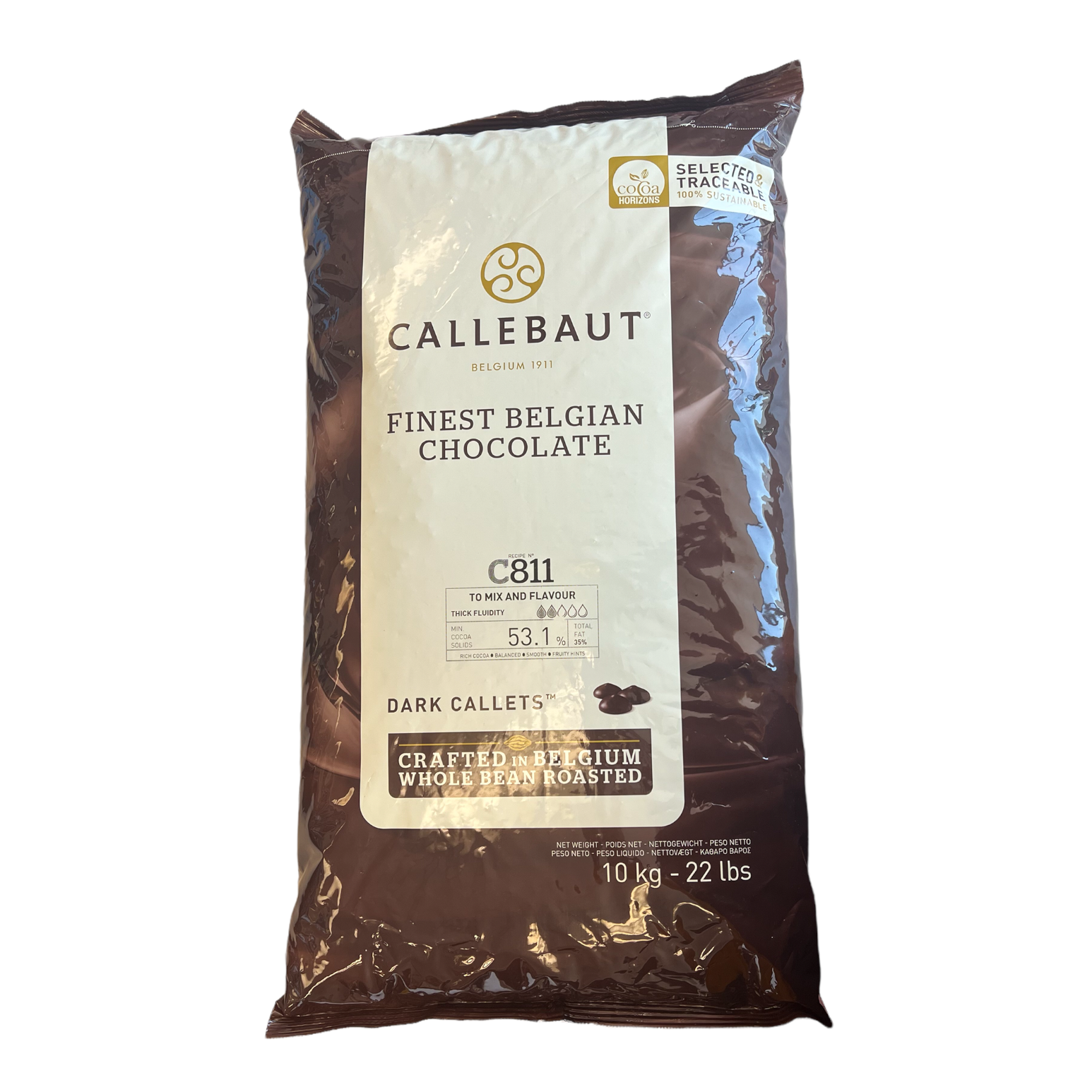 Cacao Barry Fleur de Cao 70% Dark Chocolate Couverture (11 lb